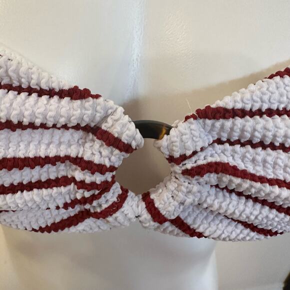 NEW J. Crew Scrunchie Ring Bandeau Bikini Top sz S - Picture 5 of 8